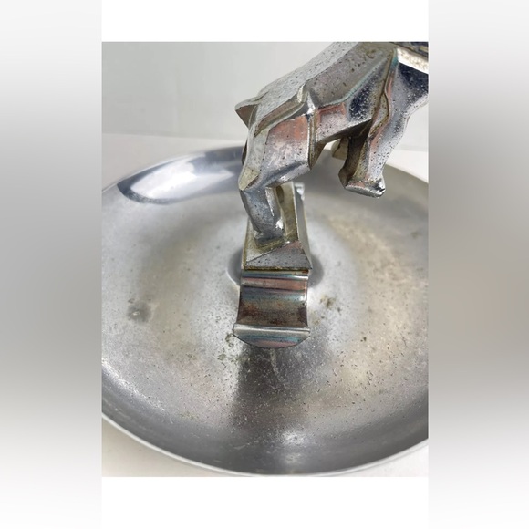 Vintage MACK Bulldog Chrome 7" CIGAR ASHTRAY - Picture 6 of 8